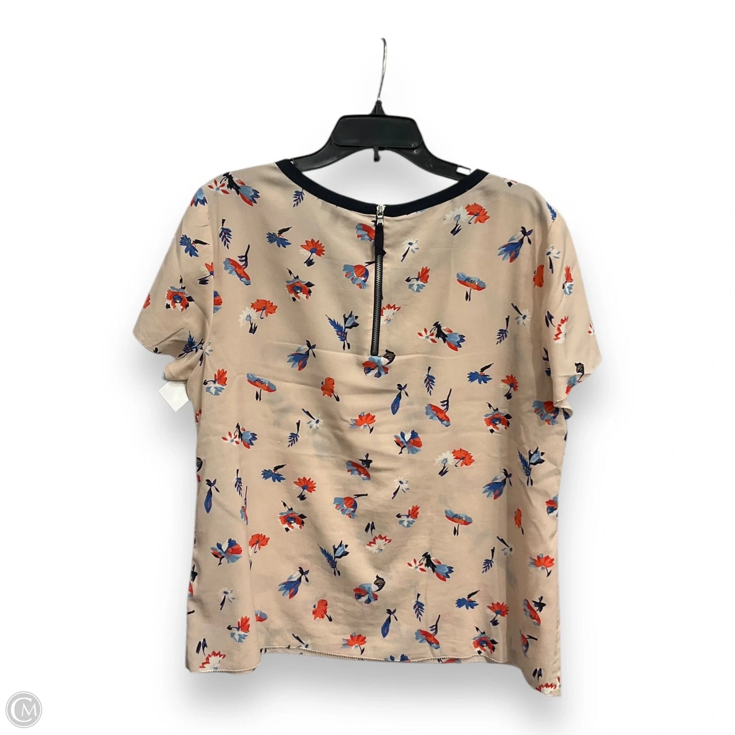 Top Short Sleeve By Talbots In Floral Print, Size: 1x
