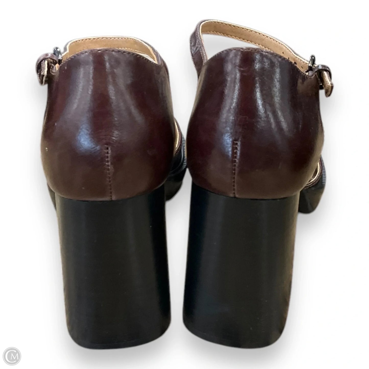 Shoes Heels Block By Crown Vintage In Brown, Size: 8.5