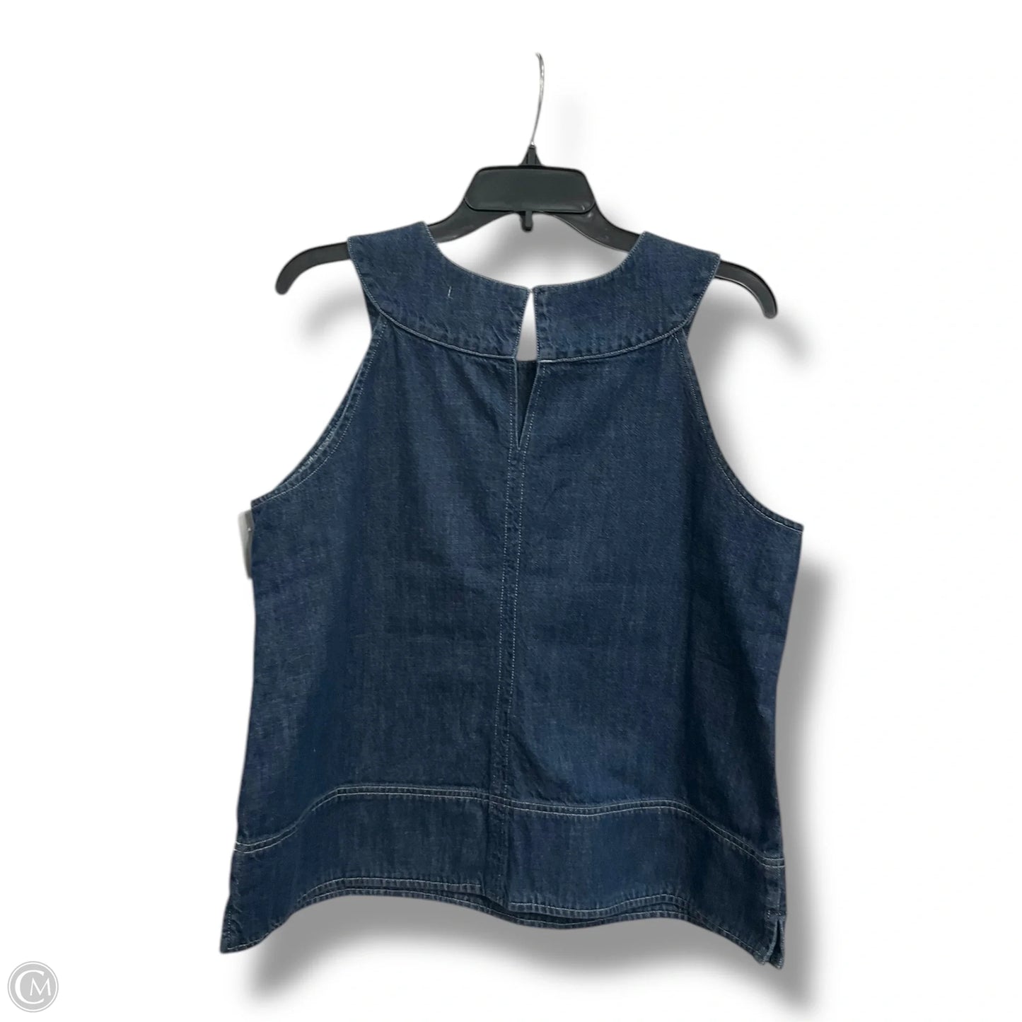 Top Sleeveless By Free Assembly In Blue, Size: L