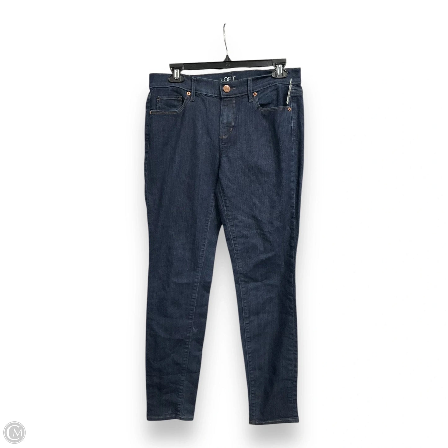 Jeans Skinny By Loft In Blue Denim, Size: 6