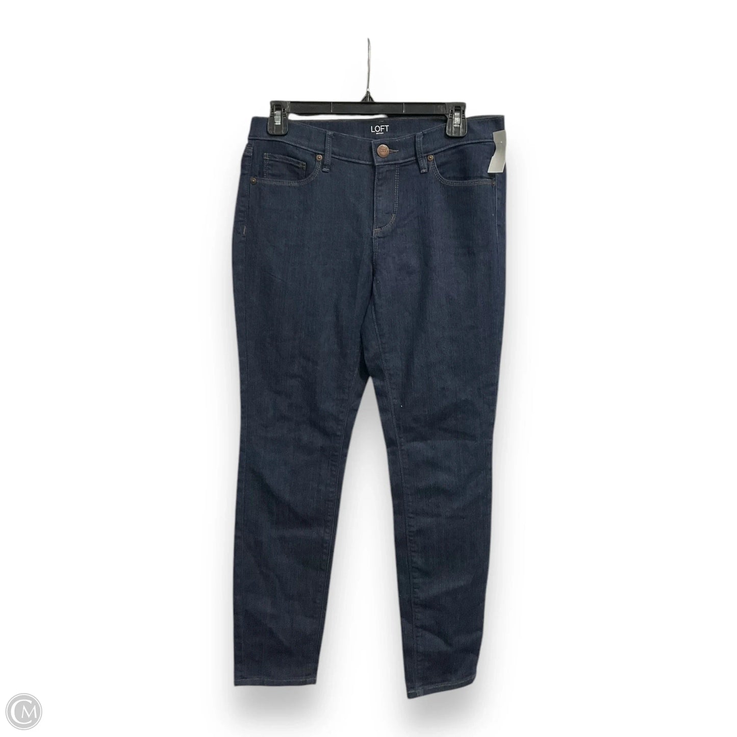 Jeans Skinny By Loft In Blue Denim, Size: 6p