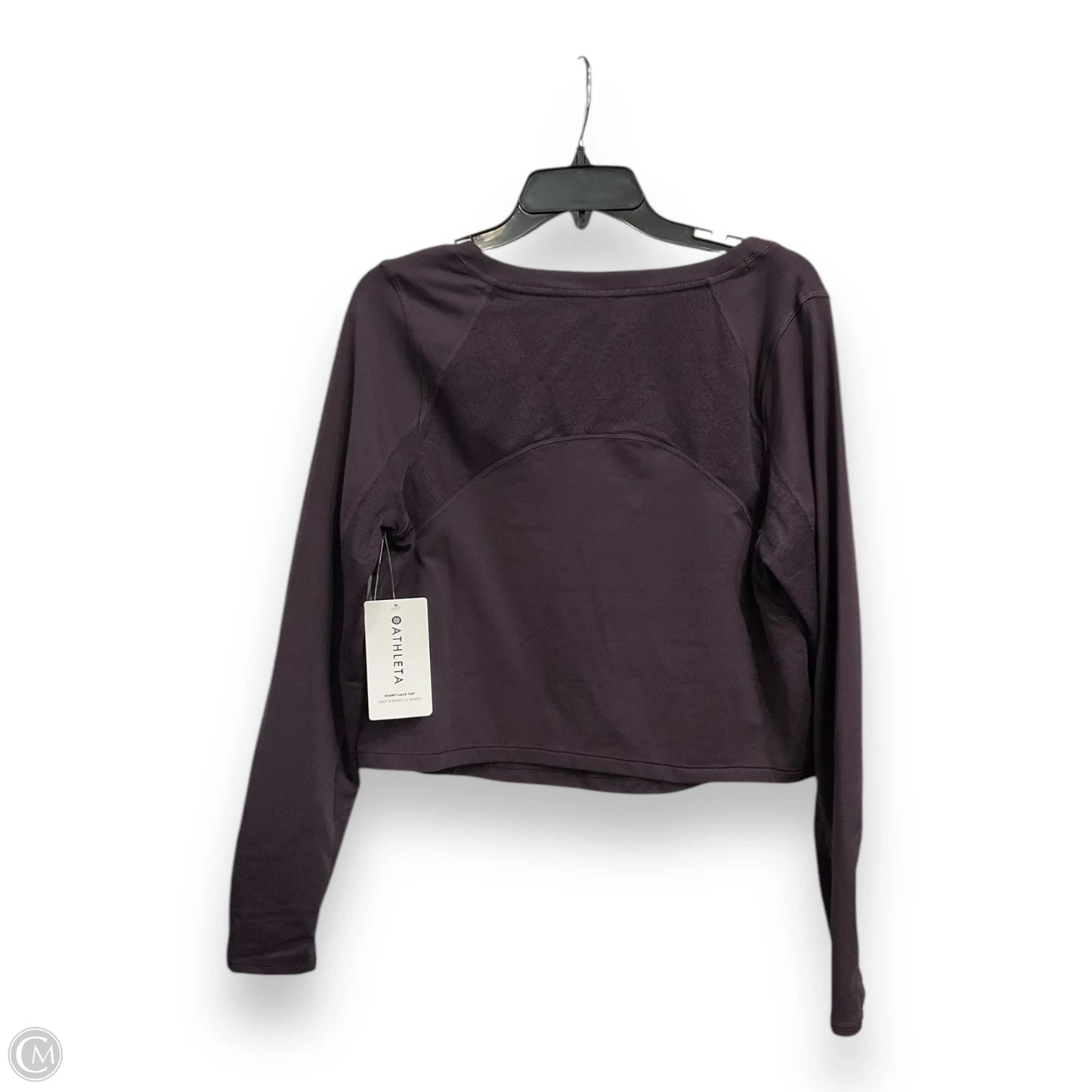 Athletic Top Long Sleeve Crewneck By Athleta In Purple, Size: 1x