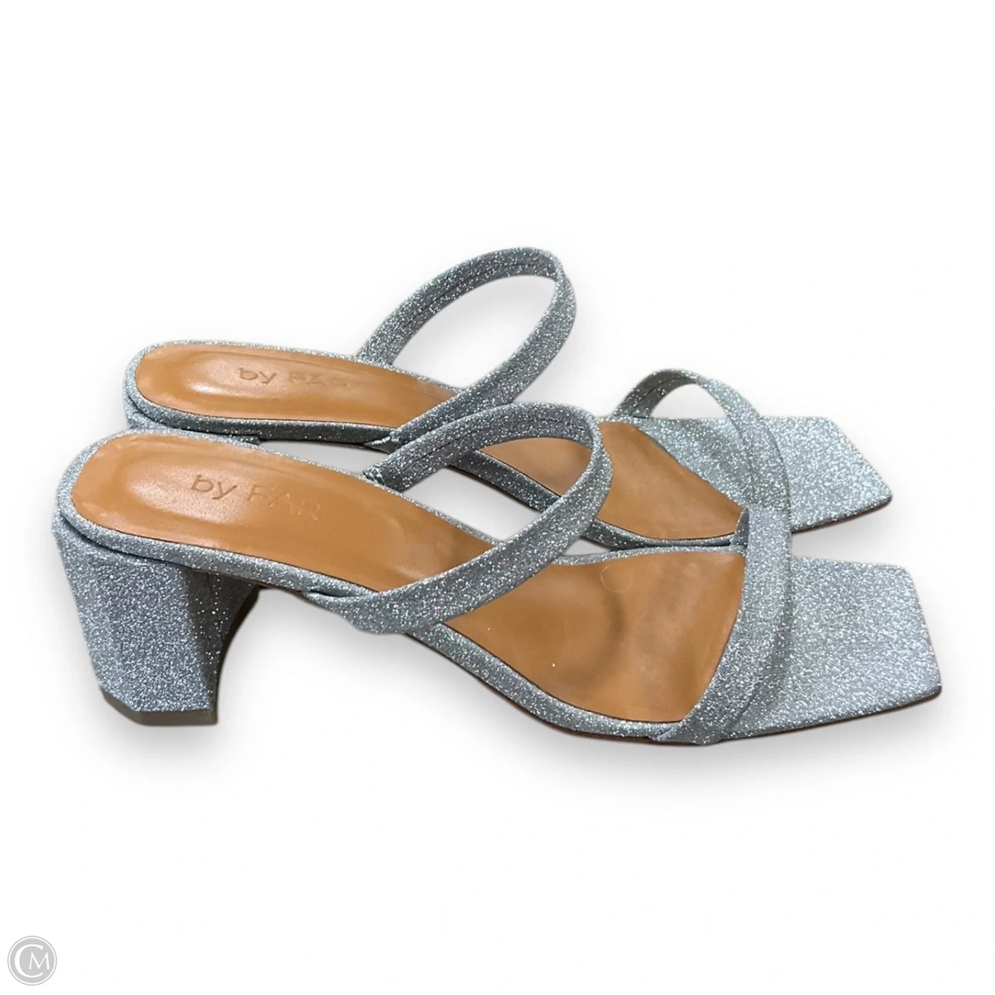 Shoes Heels Block By Cma In Silver, Size: 6.5