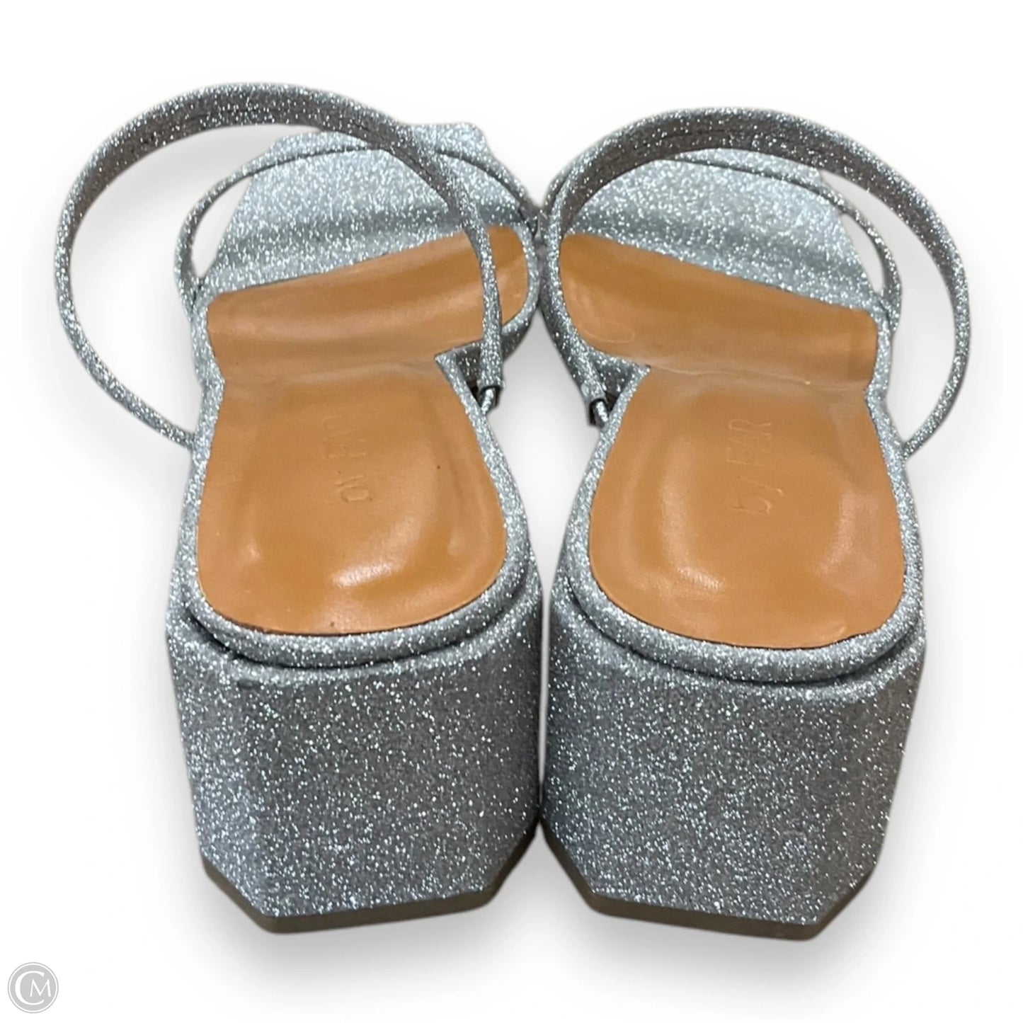 Shoes Heels Block By Cma In Silver, Size: 6.5