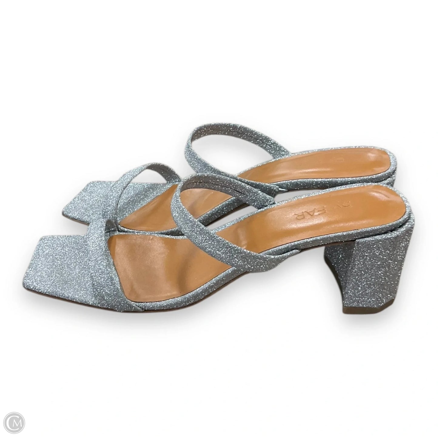 Shoes Heels Block By Cma In Silver, Size: 6.5