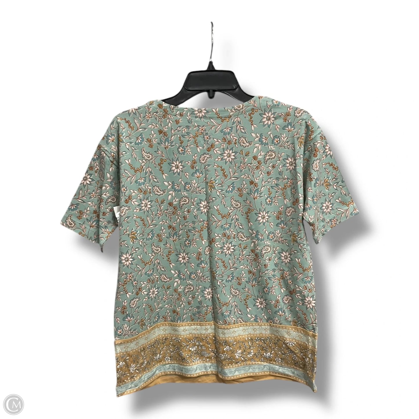Top Short Sleeve By J. Jill In Floral Print, Size: Xs