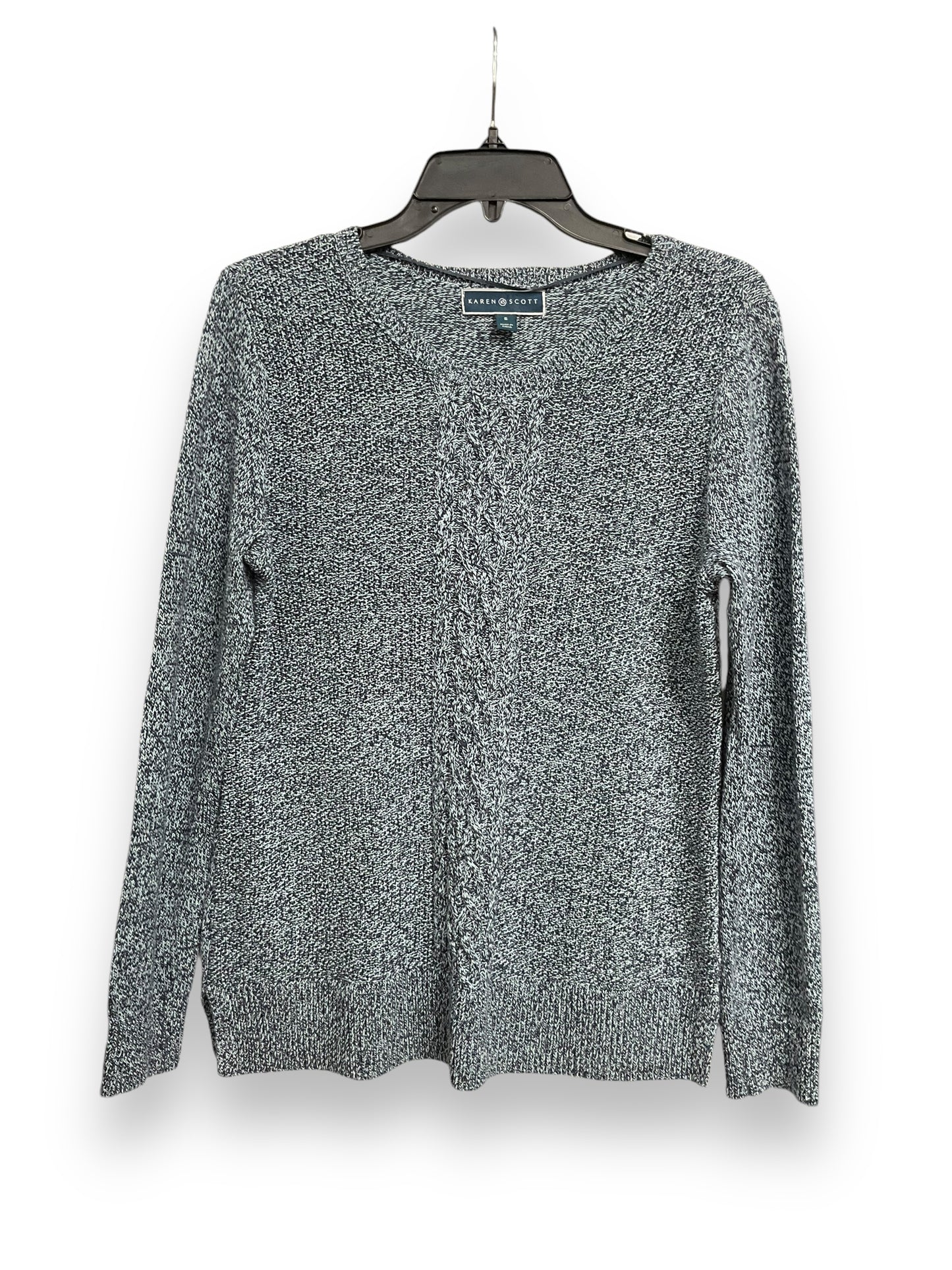 Sweater By Karen Scott In Blue, Size: S