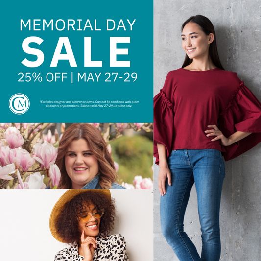 May 27-29: Memorial Day Sale *In-Store*