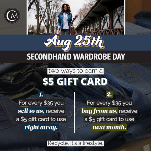 Celebrate Secondhand Wardrobe Day on 8/25