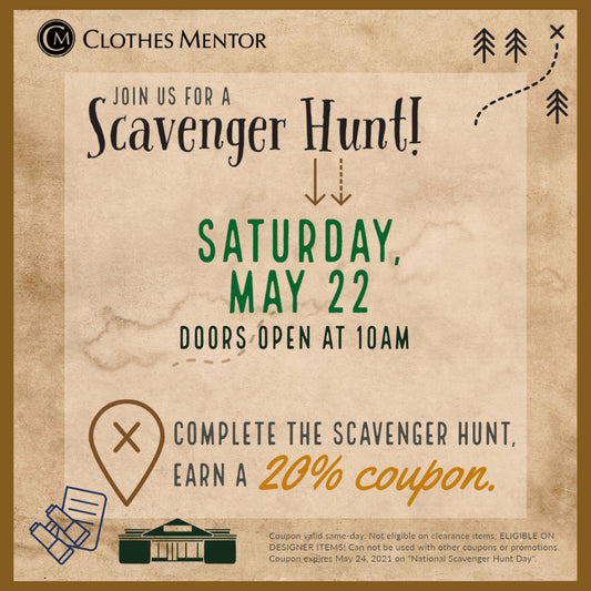 On the (Scavenger) Hunt for 20% Off (CLICK HERE FOR YOUR CLUE!)