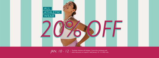 1.10 - 1.12 | 20% Off Athletic Wear