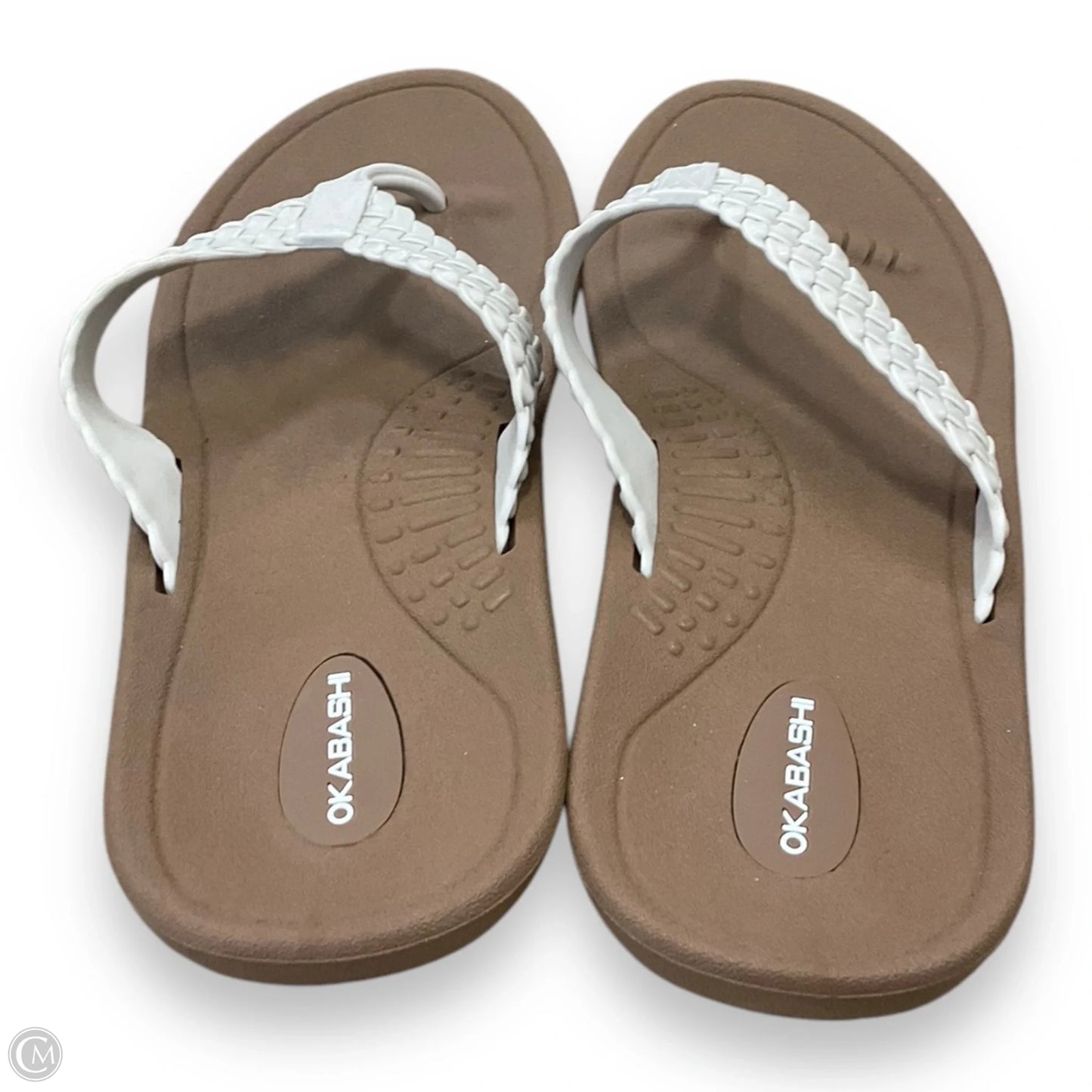 Sandals Flip Flops By Clothes Mentor In White, Size: 10