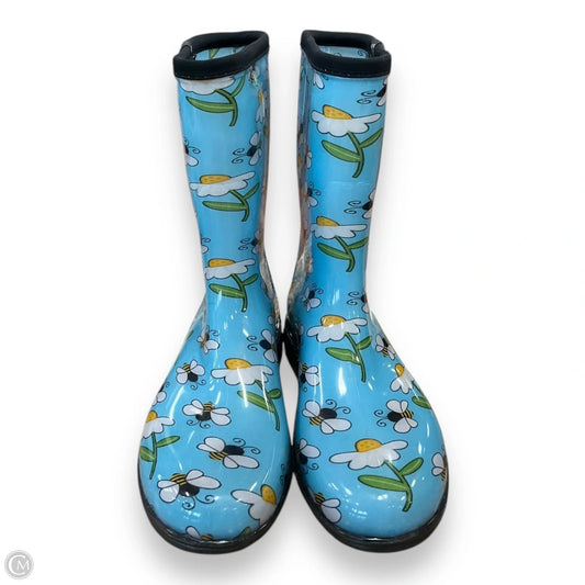 Boots Rain By Clothes Mentor In Blue, Size: 10