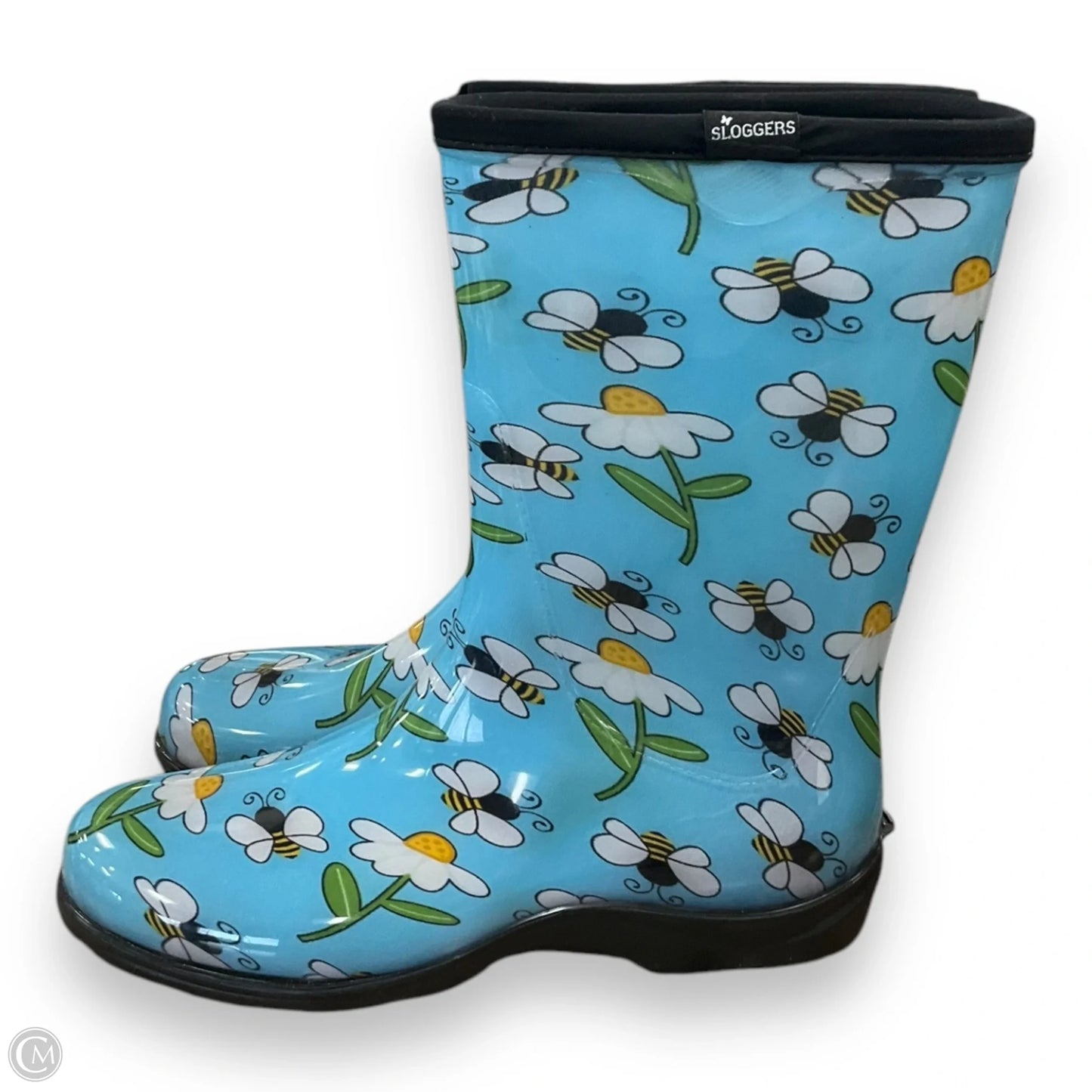 Boots Rain By Clothes Mentor In Blue, Size: 10
