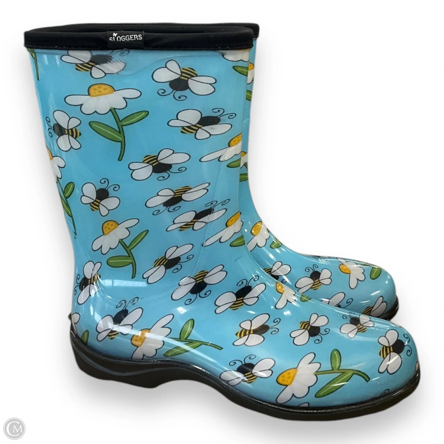 Boots Rain By Clothes Mentor In Blue, Size: 10