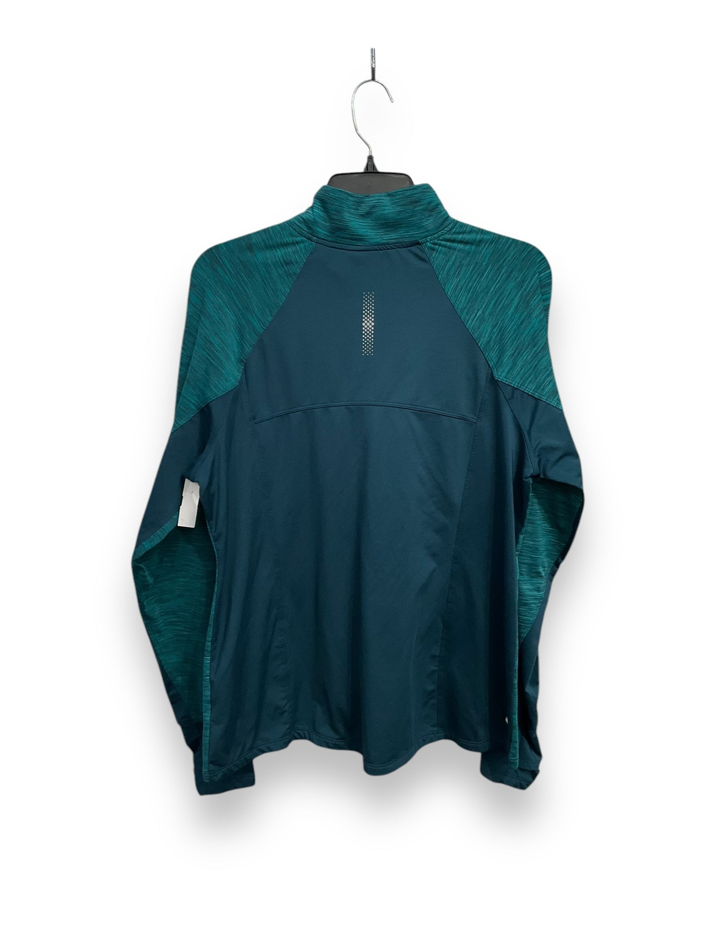 Athletic Jacket By Danskin In Teal, Size: Xl