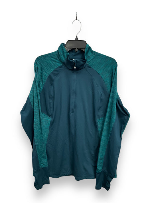 Athletic Jacket By Danskin In Teal, Size: Xl