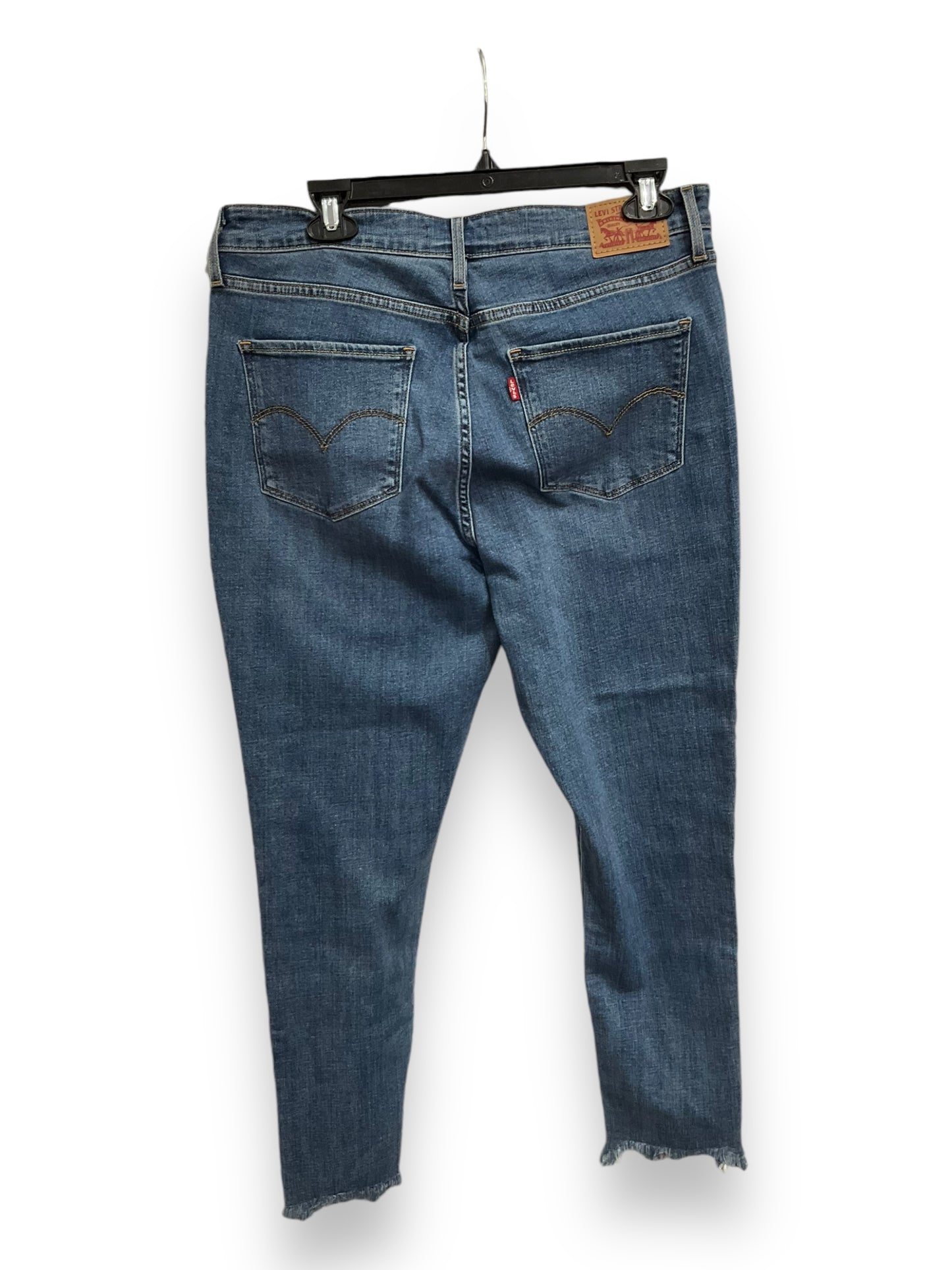 Jeans Skinny By Levis In Blue Denim, Size: 16