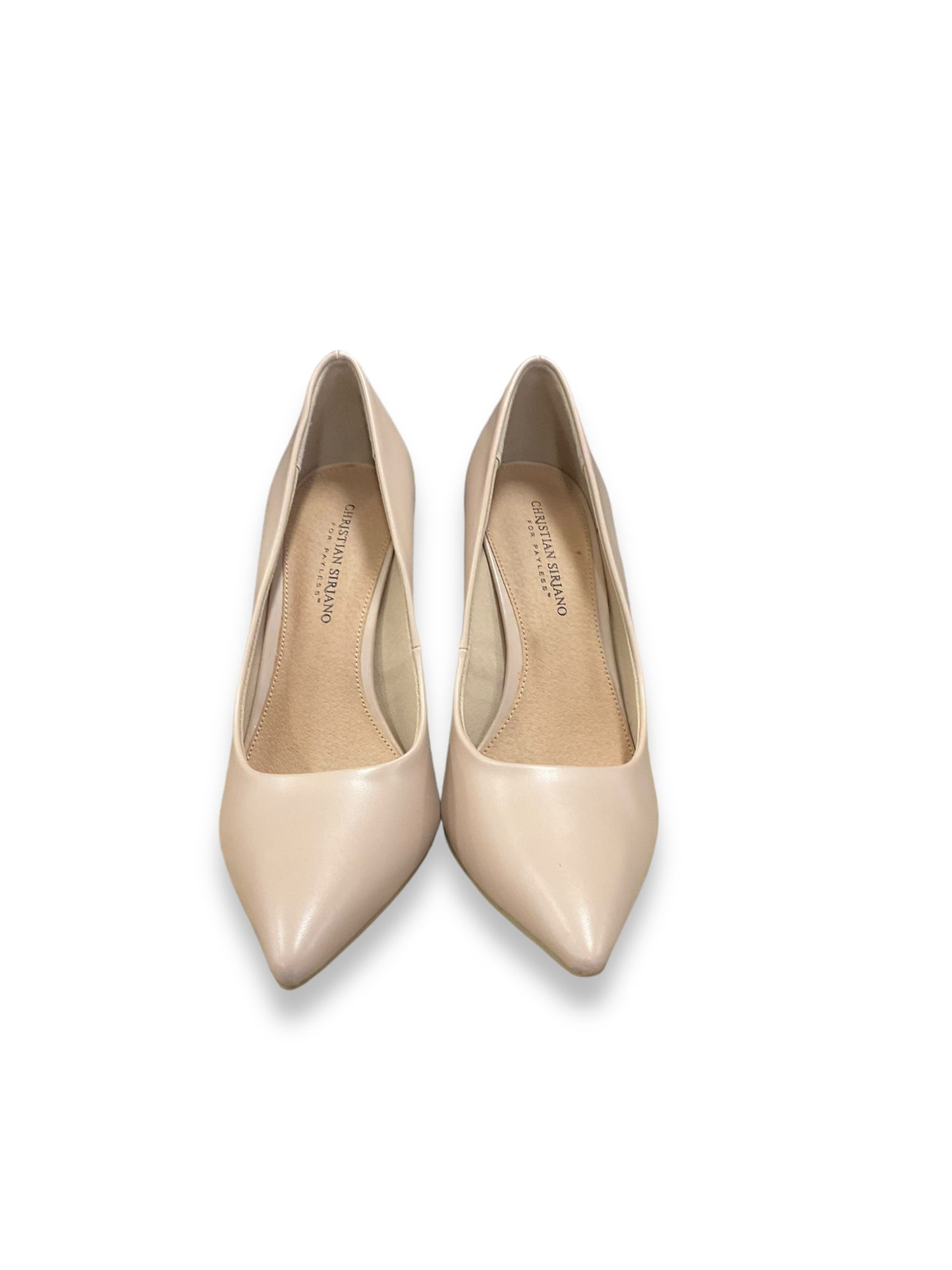 Shoes Heels Stiletto By Christian Siriano In Tan, Size: 10