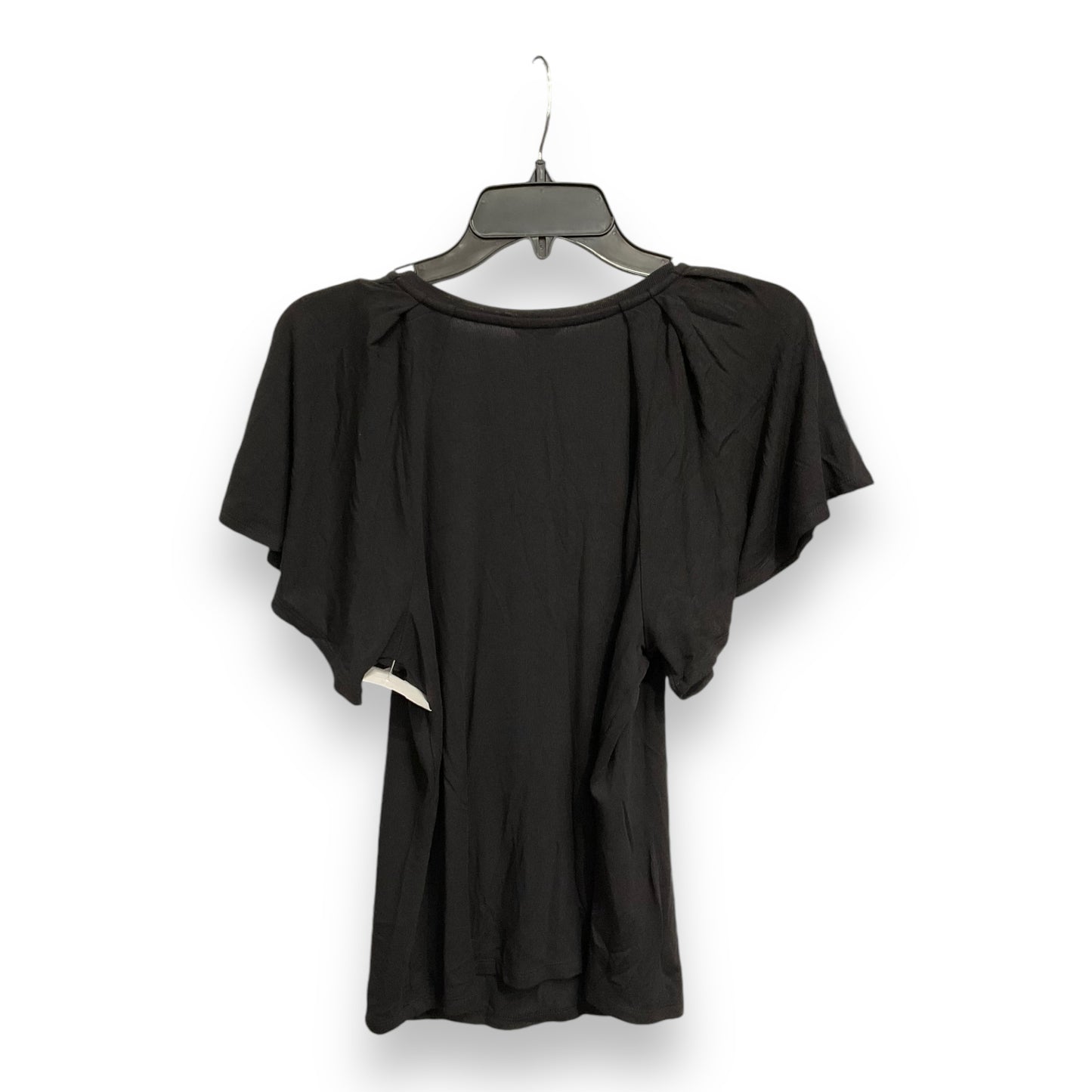 Top Short Sleeve By Ann Taylor In Black, Size: S