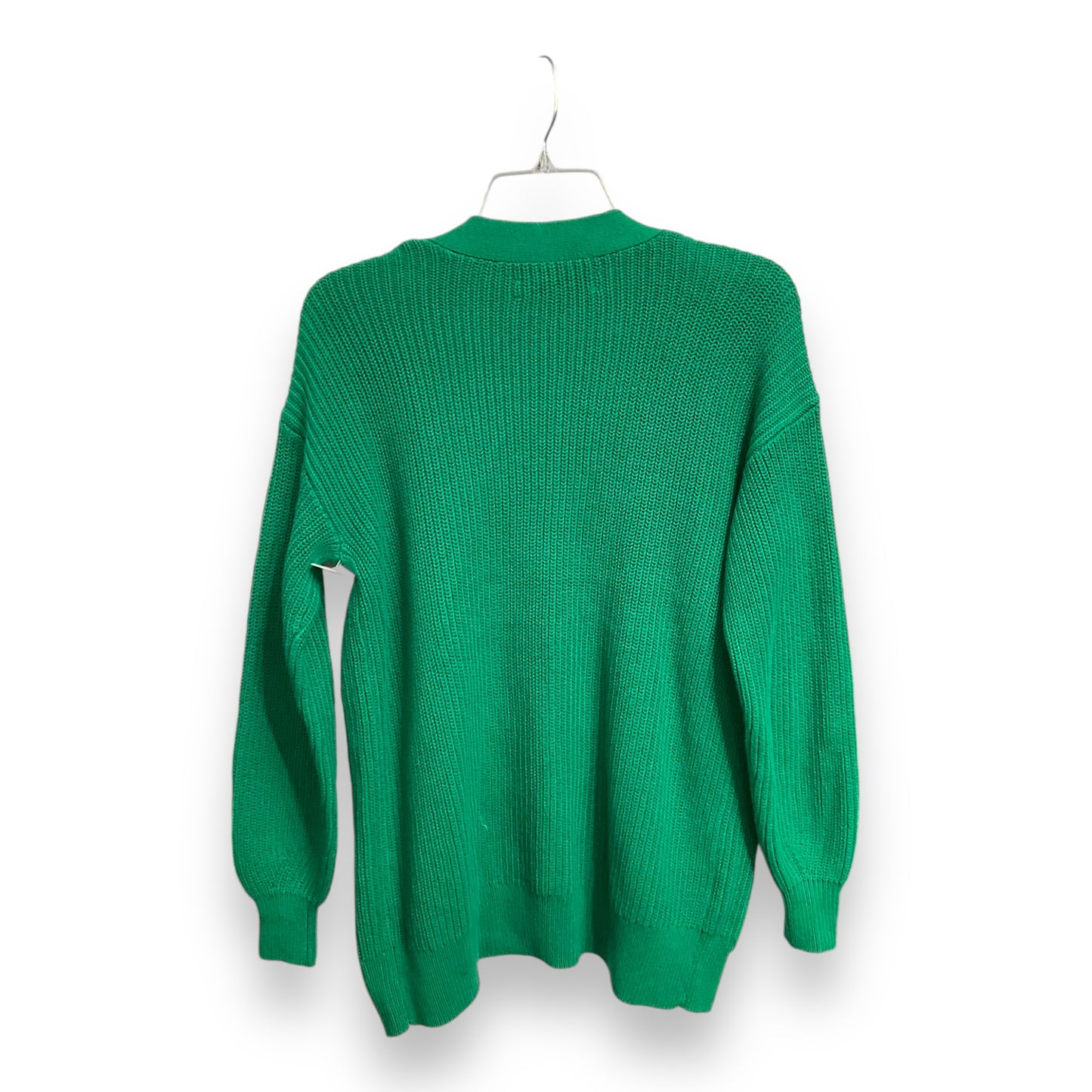 Sweater Cardigan By Loft In Green, Size: S