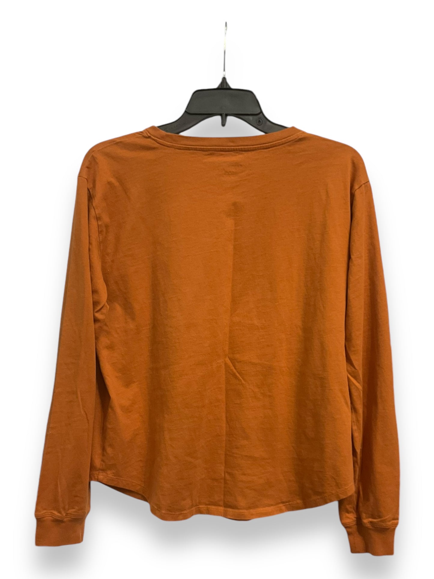 Top Long Sleeve Basic By Pendleton In Tan, Size: S