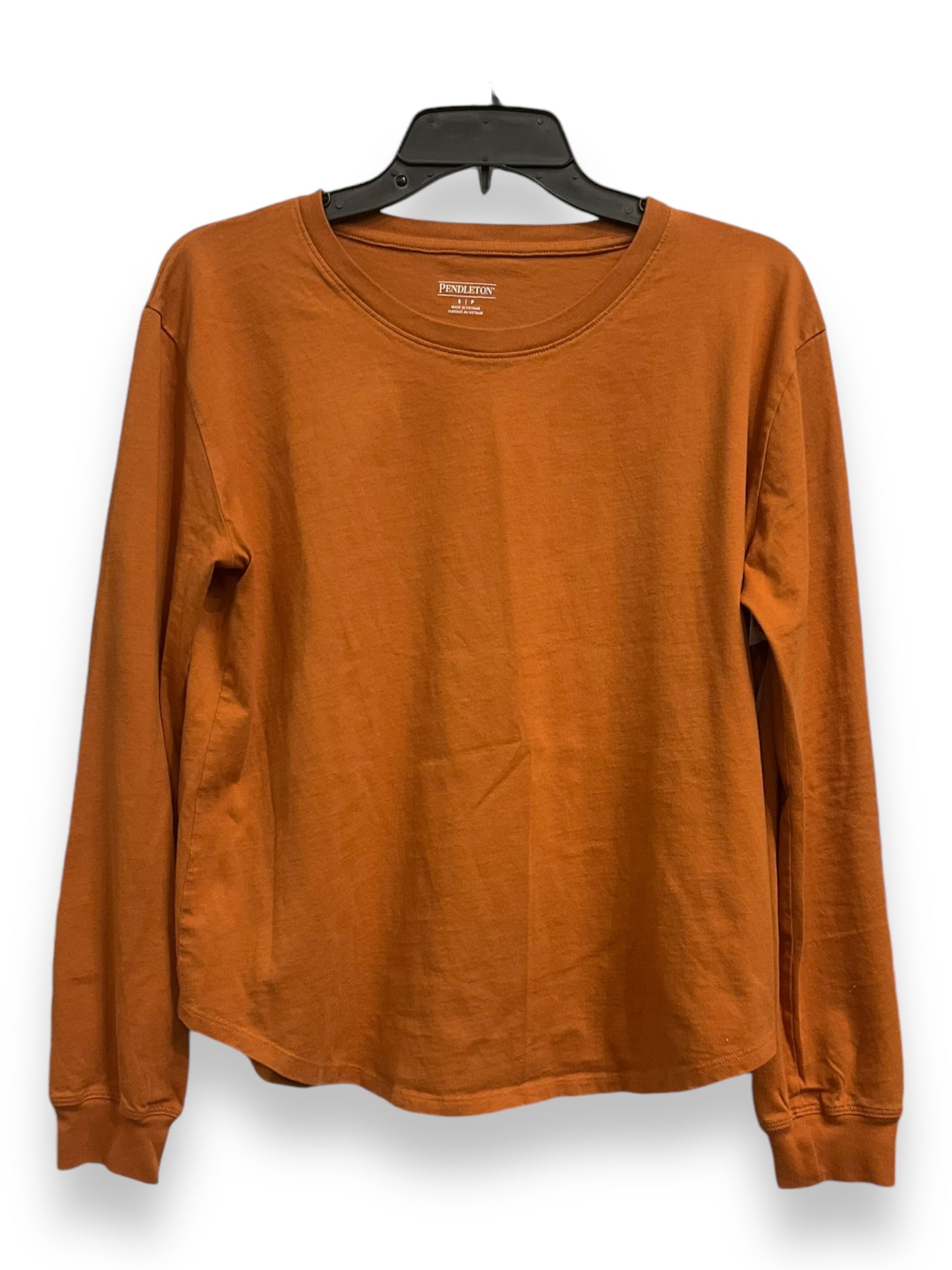 Top Long Sleeve Basic By Pendleton In Tan, Size: S