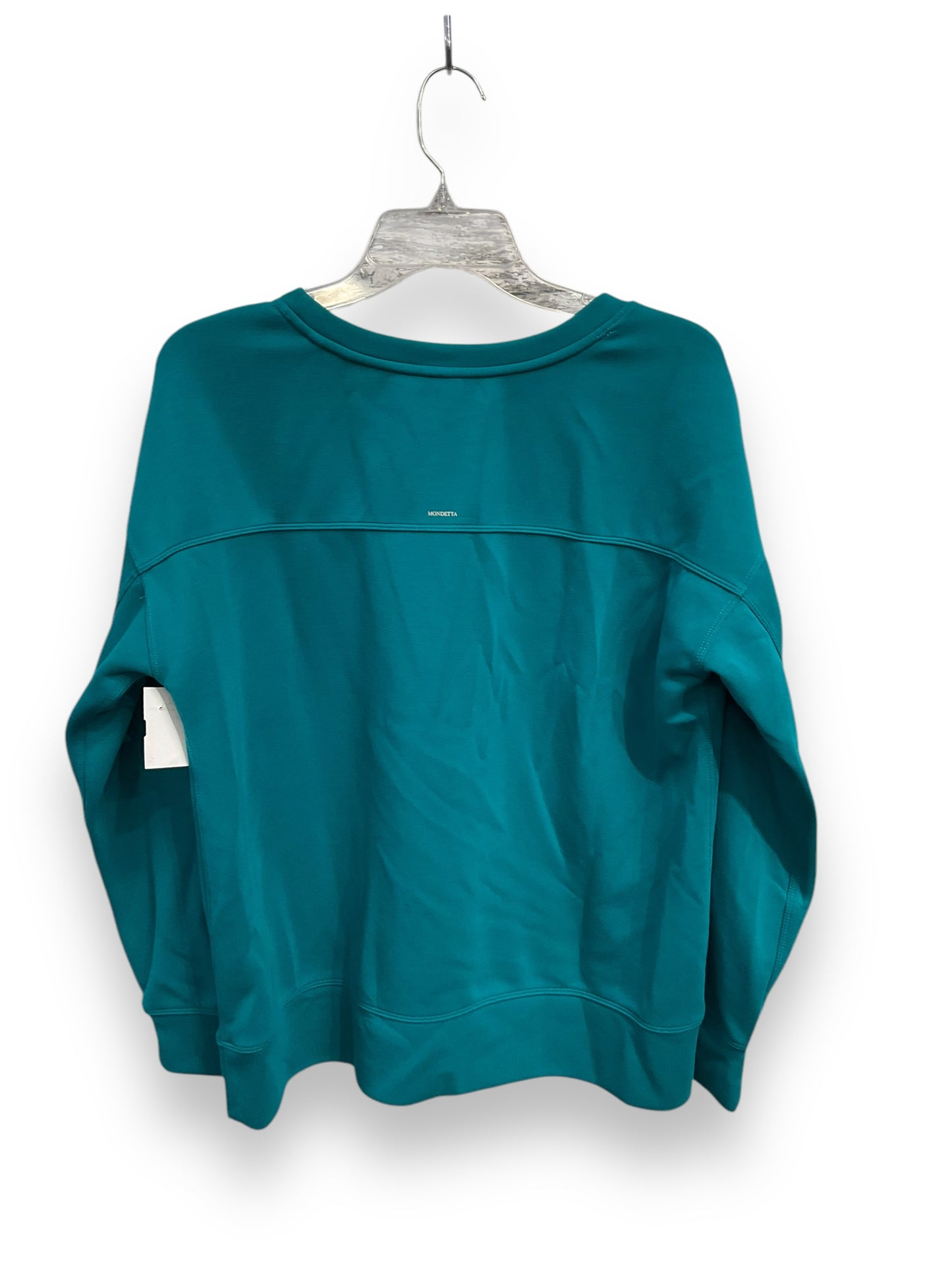 Athletic Top Long Sleeve Crewneck By Mondetta In Aqua, Size: L