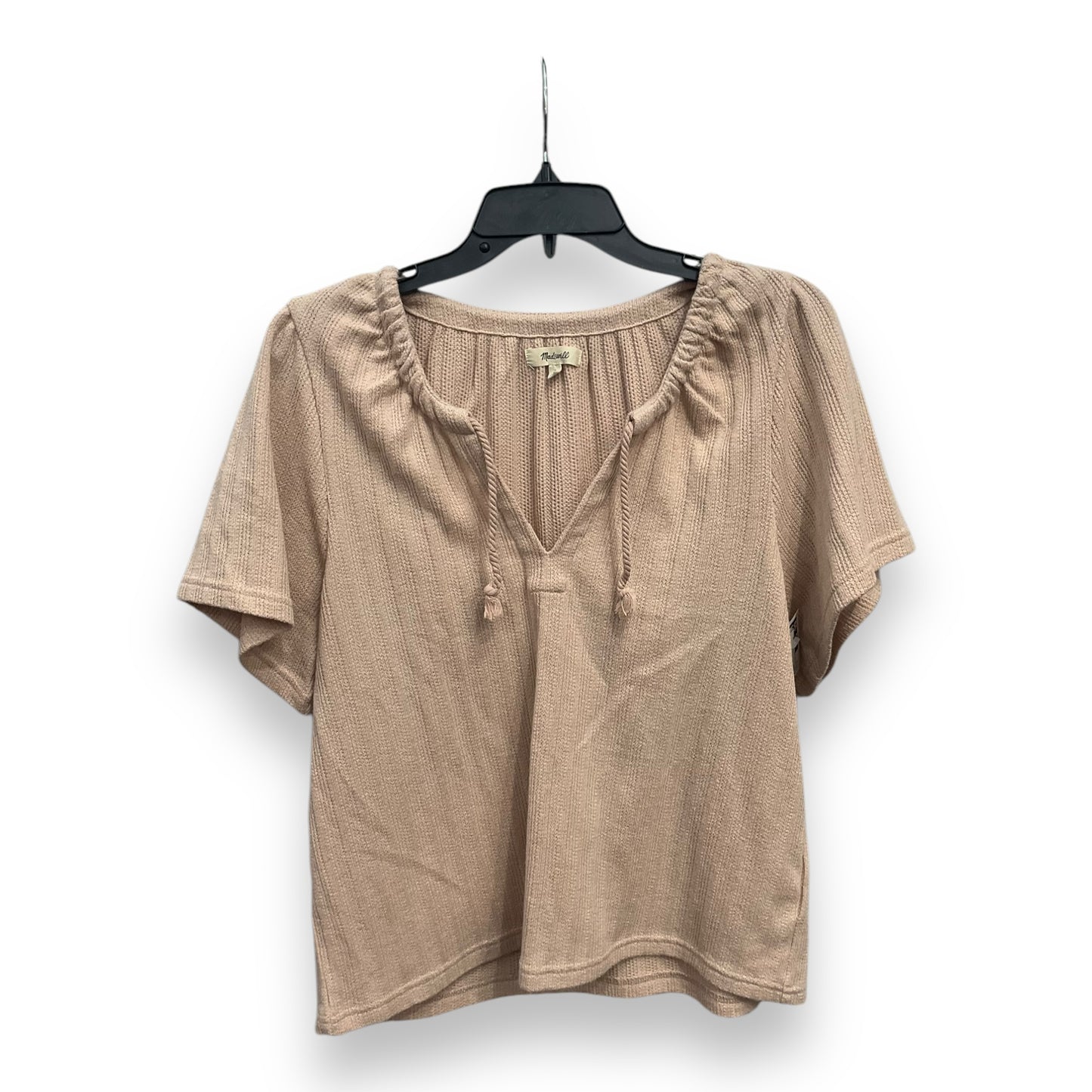 Top Short Sleeve By Madewell In Peach, Size: M