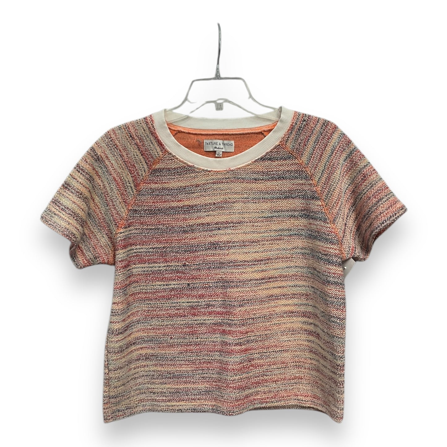 Top Short Sleeve By Madewell In Multi-colored, Size: L