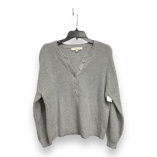 Sweater By Loft In Grey, Size: L