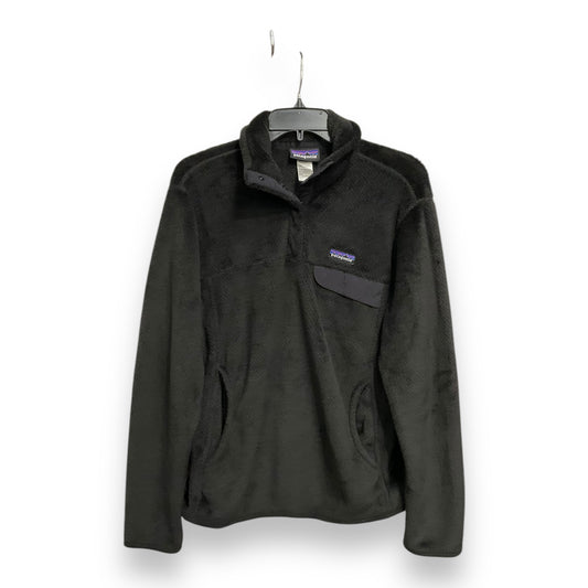 Athletic Top Long Sleeve Collar By Patagonia In Black, Size: L