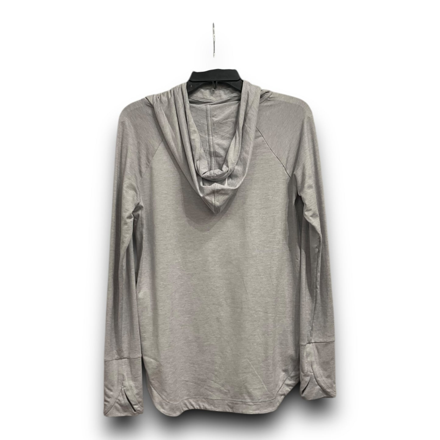 Athletic Top Long Sleeve Hoodie By Athleta In Grey, Size: S