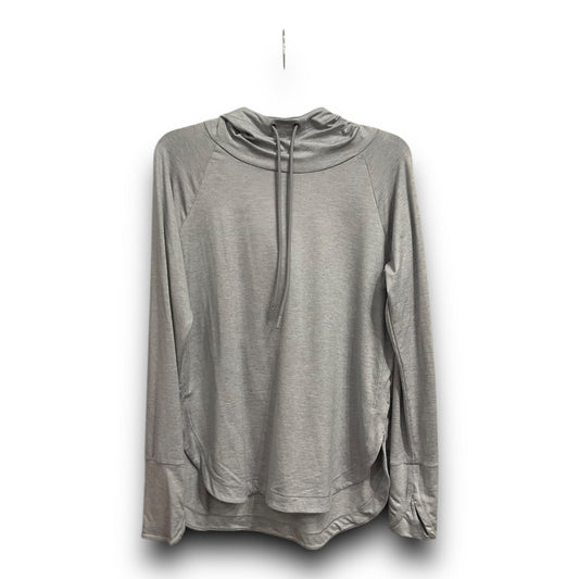 Athletic Top Long Sleeve Hoodie By Athleta In Grey, Size: S