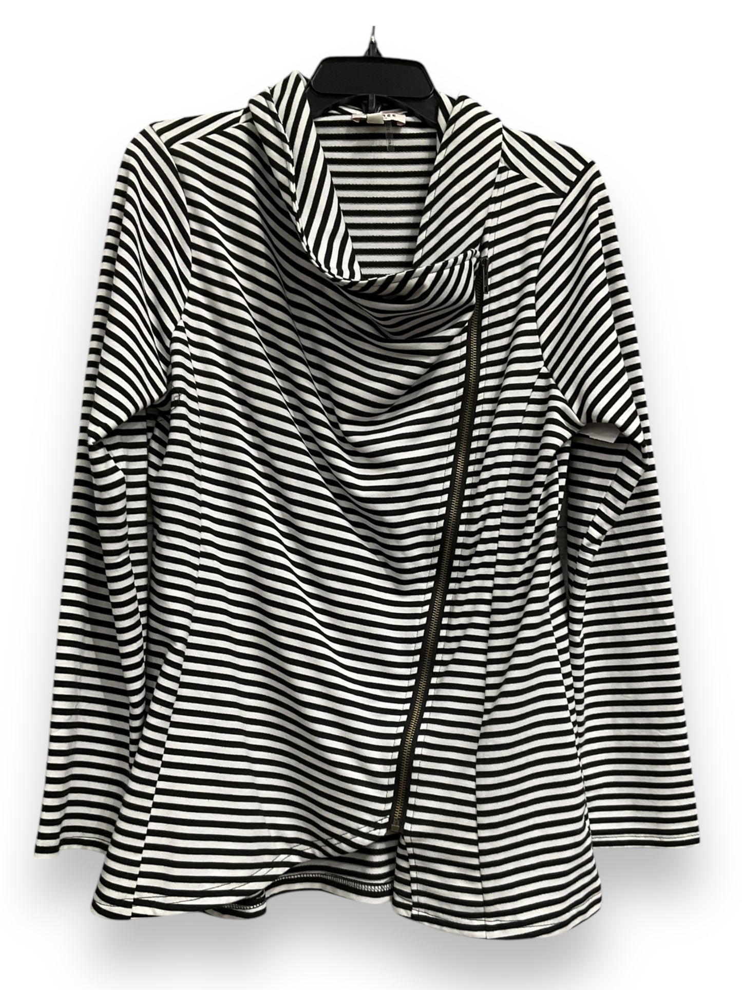 Jacket Shirt By Clothes Mentor In Striped Pattern, Size: L