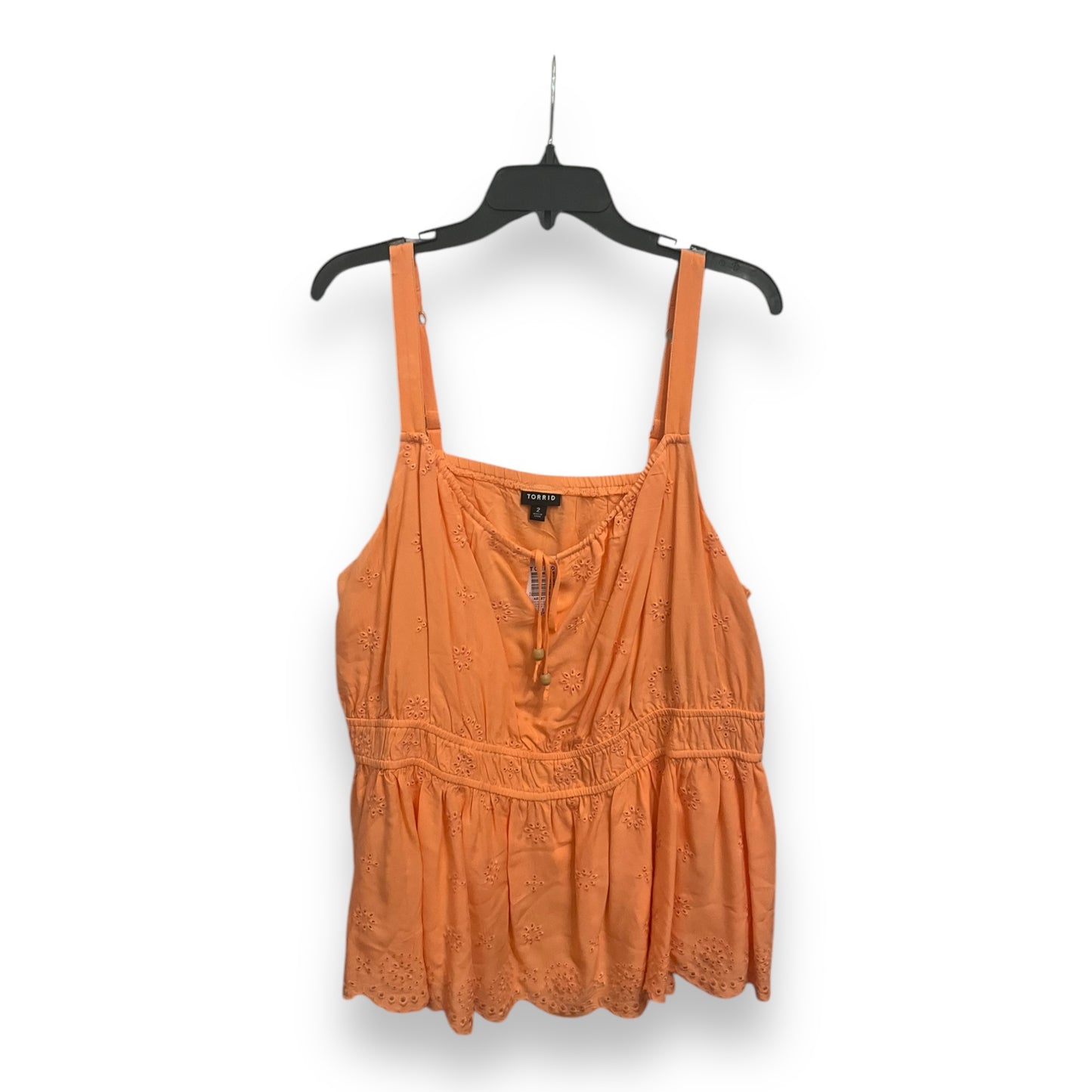 Top Sleeveless By Torrid In Orange, Size: 2