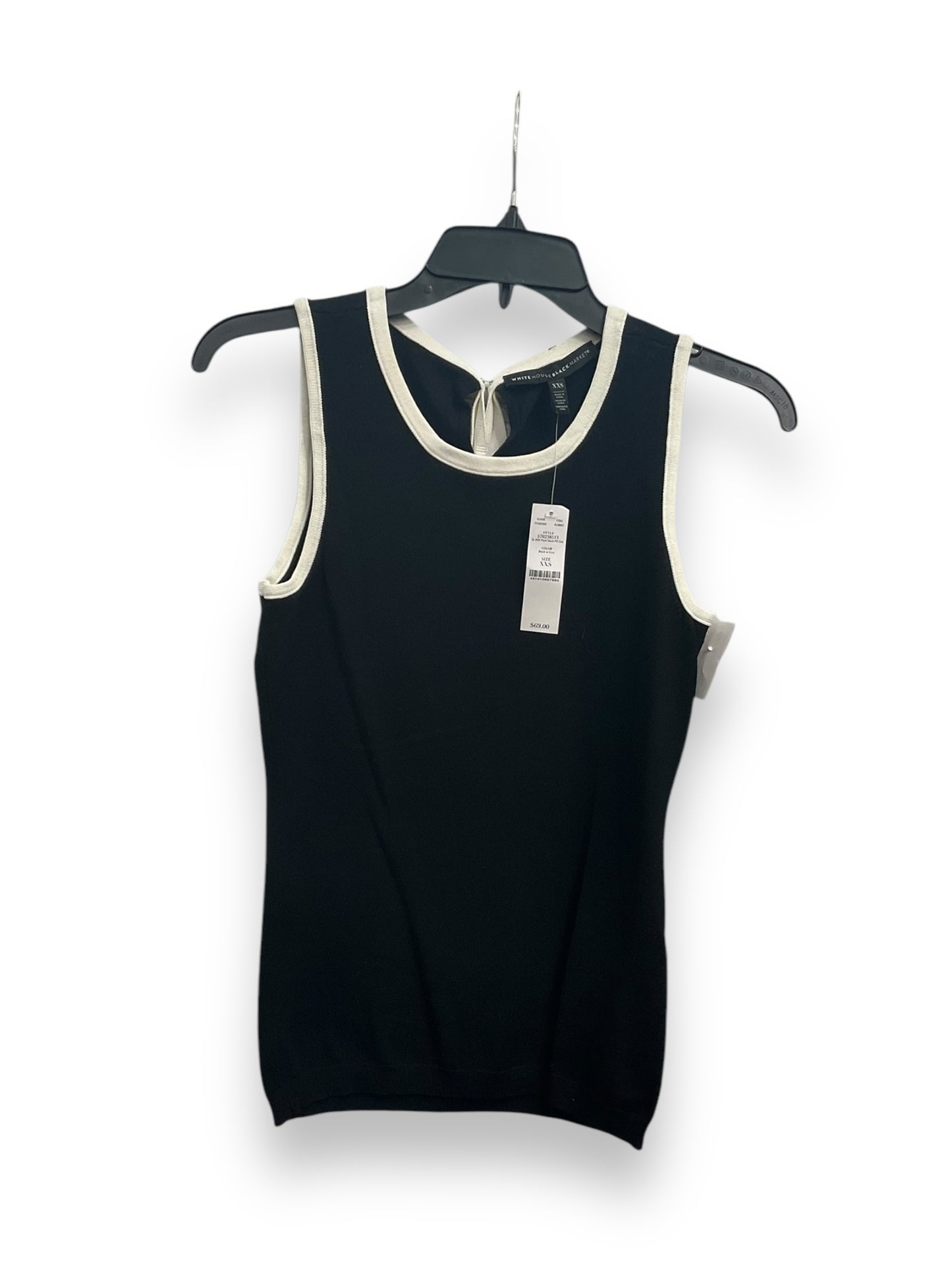 Top Sleeveless By White House Black Market In Black, Size: Xxs