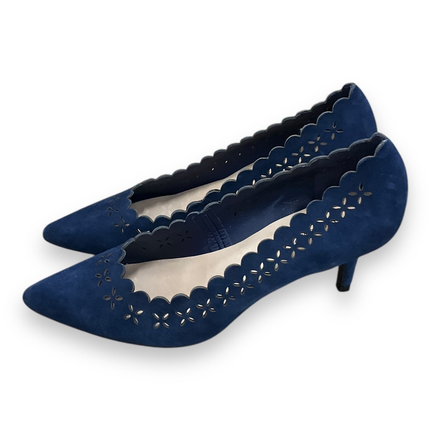 Shoes Heels Kitten By Isaac Mizrahi Live Qvc In Navy, Size: 6.5