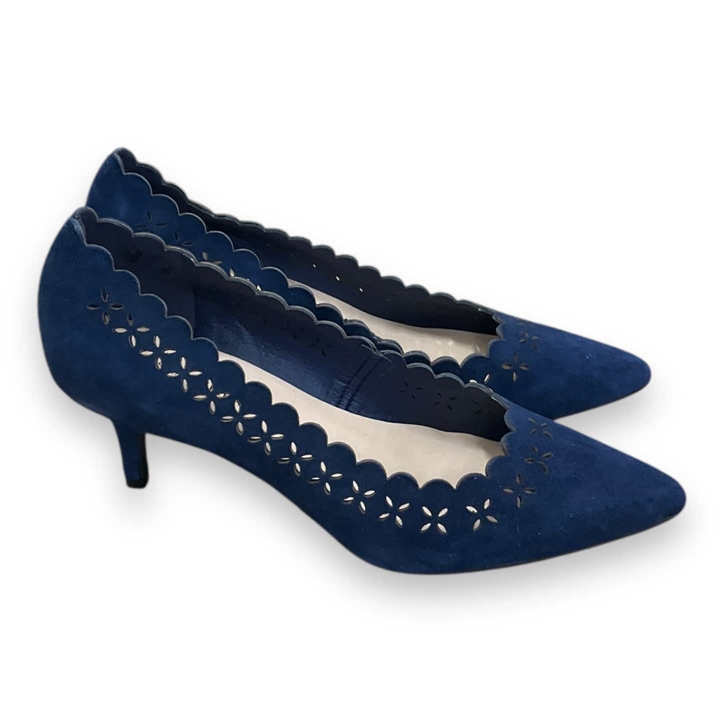 Shoes Heels Kitten By Isaac Mizrahi Live Qvc In Navy, Size: 6.5