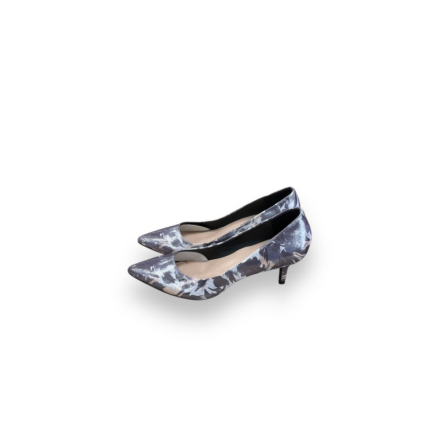 Shoes Heels Kitten By Isaac Mizrahi Live Qvc In Silver, Size: 6.5