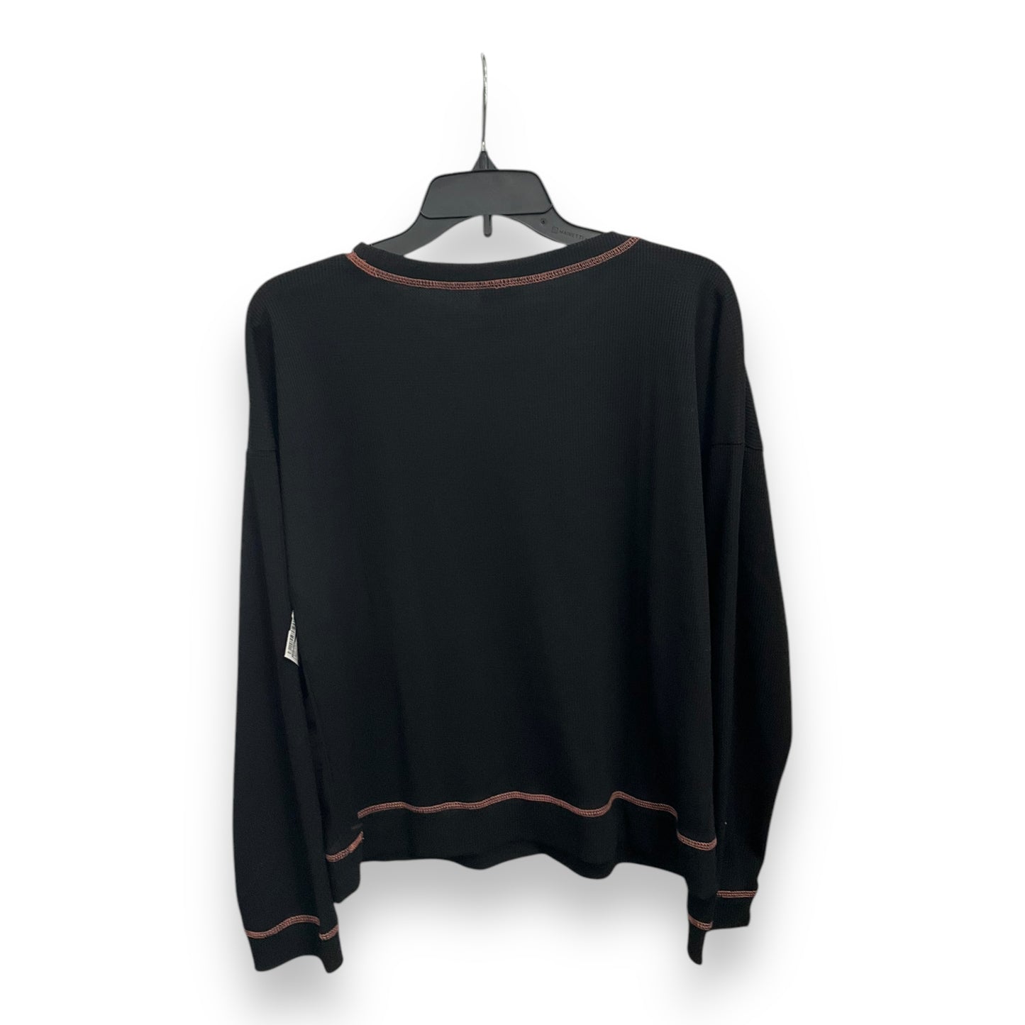 Top Long Sleeve By Bobeau In Black, Size: M