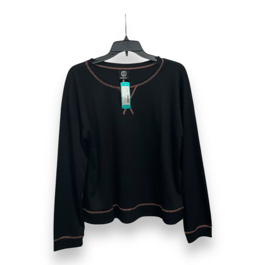 Top Long Sleeve By Bobeau In Black, Size: M