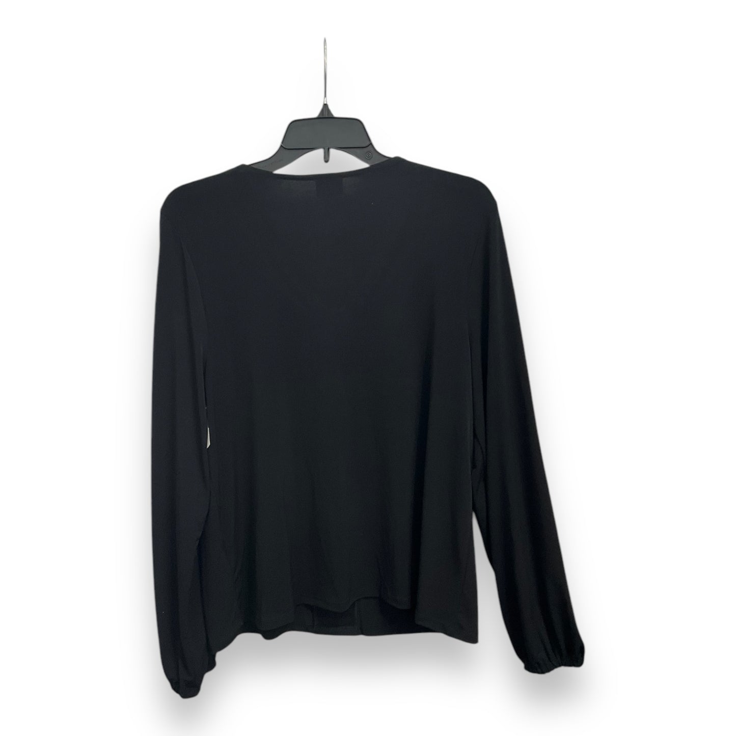 Top Long Sleeve By Inc In Black & Gold, Size: L