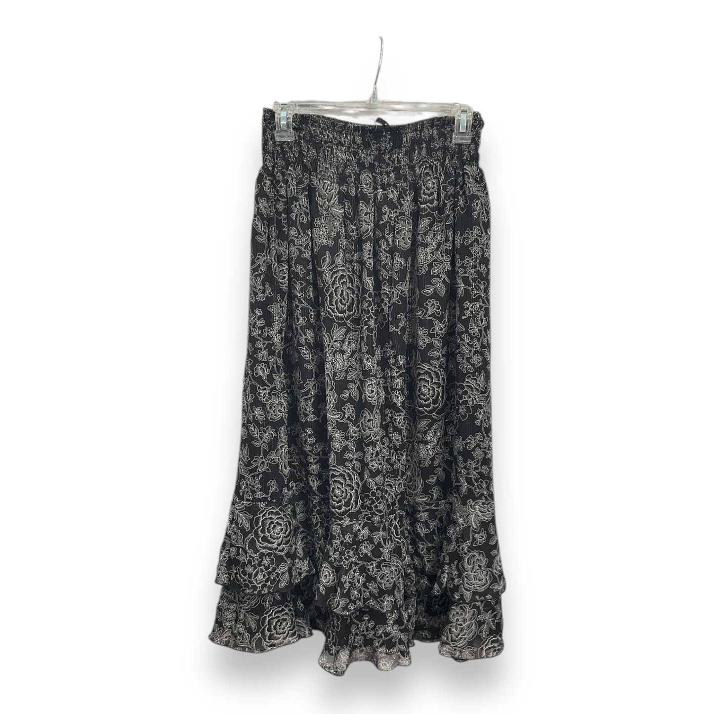 Skirt Maxi By Loft In Black, Size: Lp