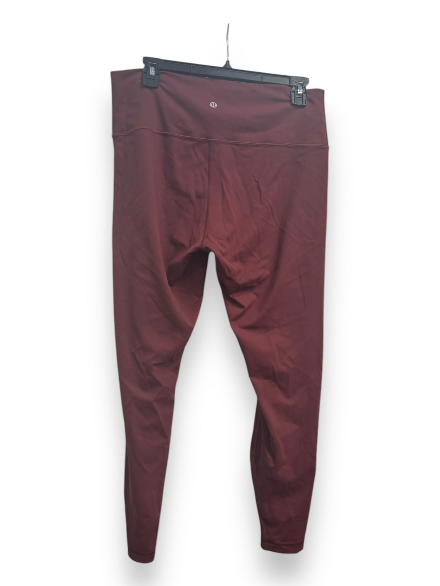 Athletic Pants By Lululemon In Maroon, Size: 14