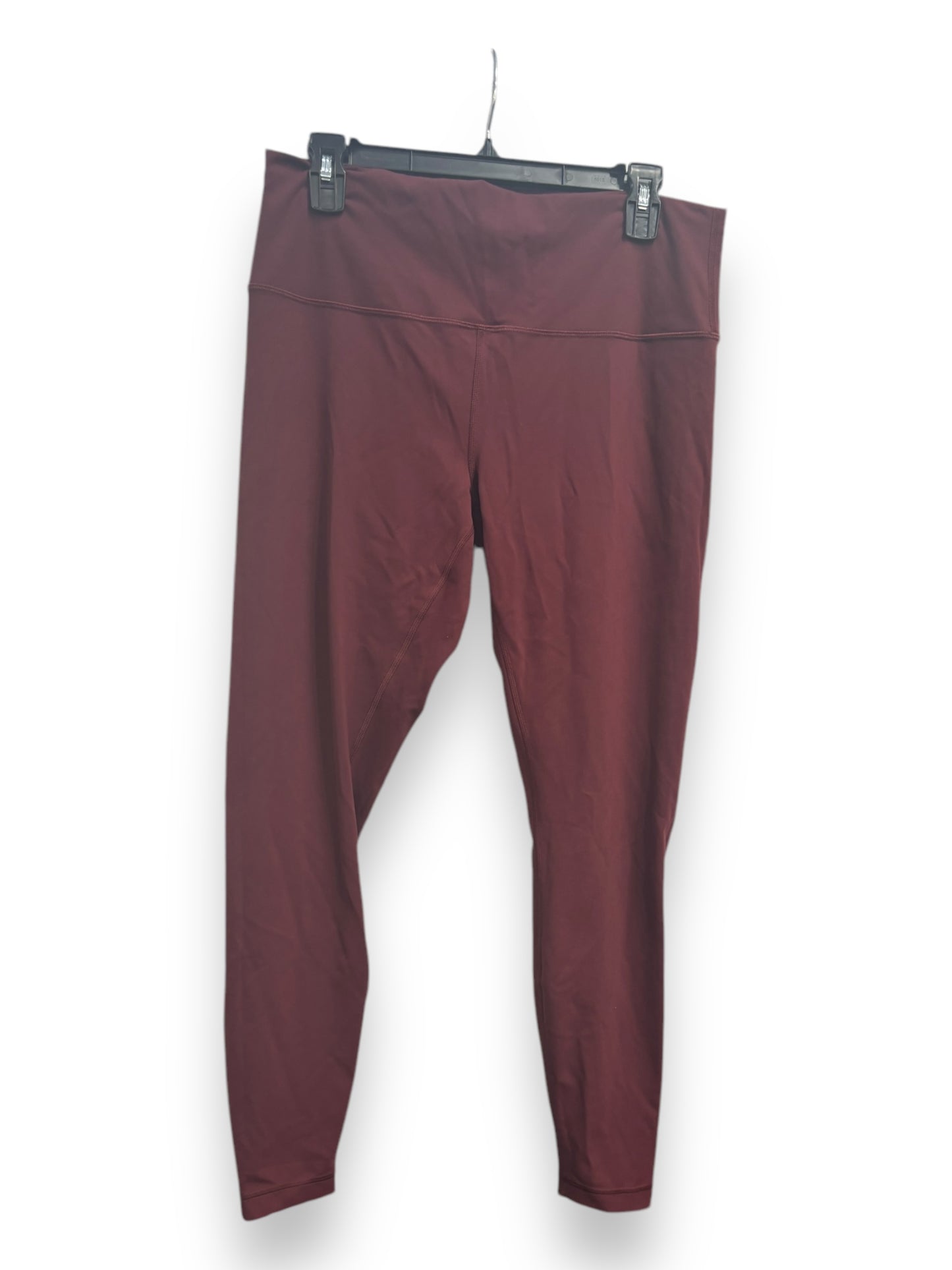 Athletic Pants By Lululemon In Maroon, Size: 14