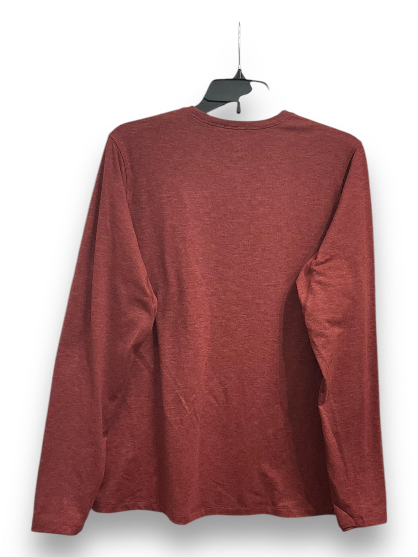 Athletic Top Long Sleeve Crewneck By Rei In Maroon, Size: Xl