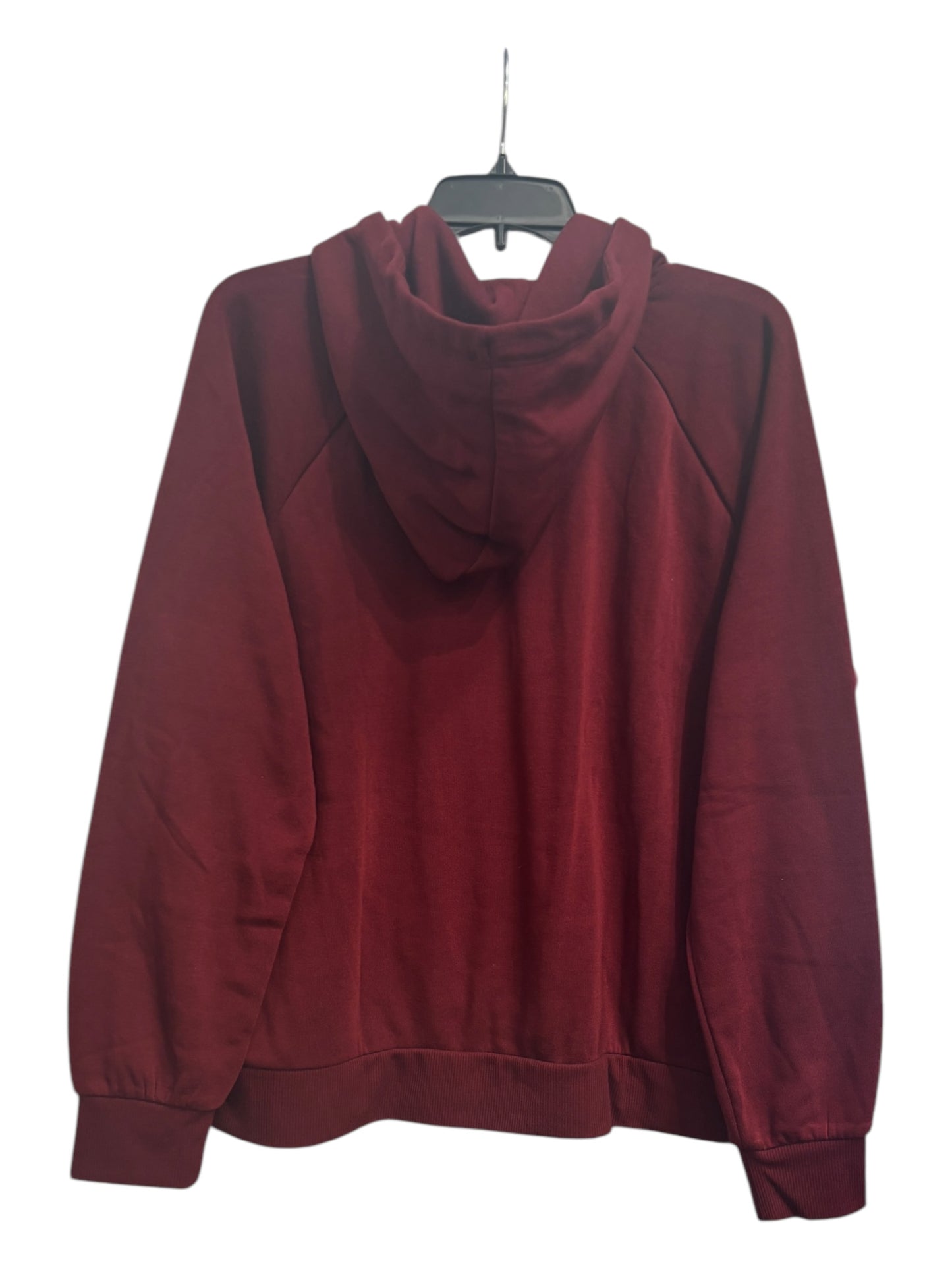 Sweatshirt Hoodie By Clothes Mentor In Maroon, Size: Xl