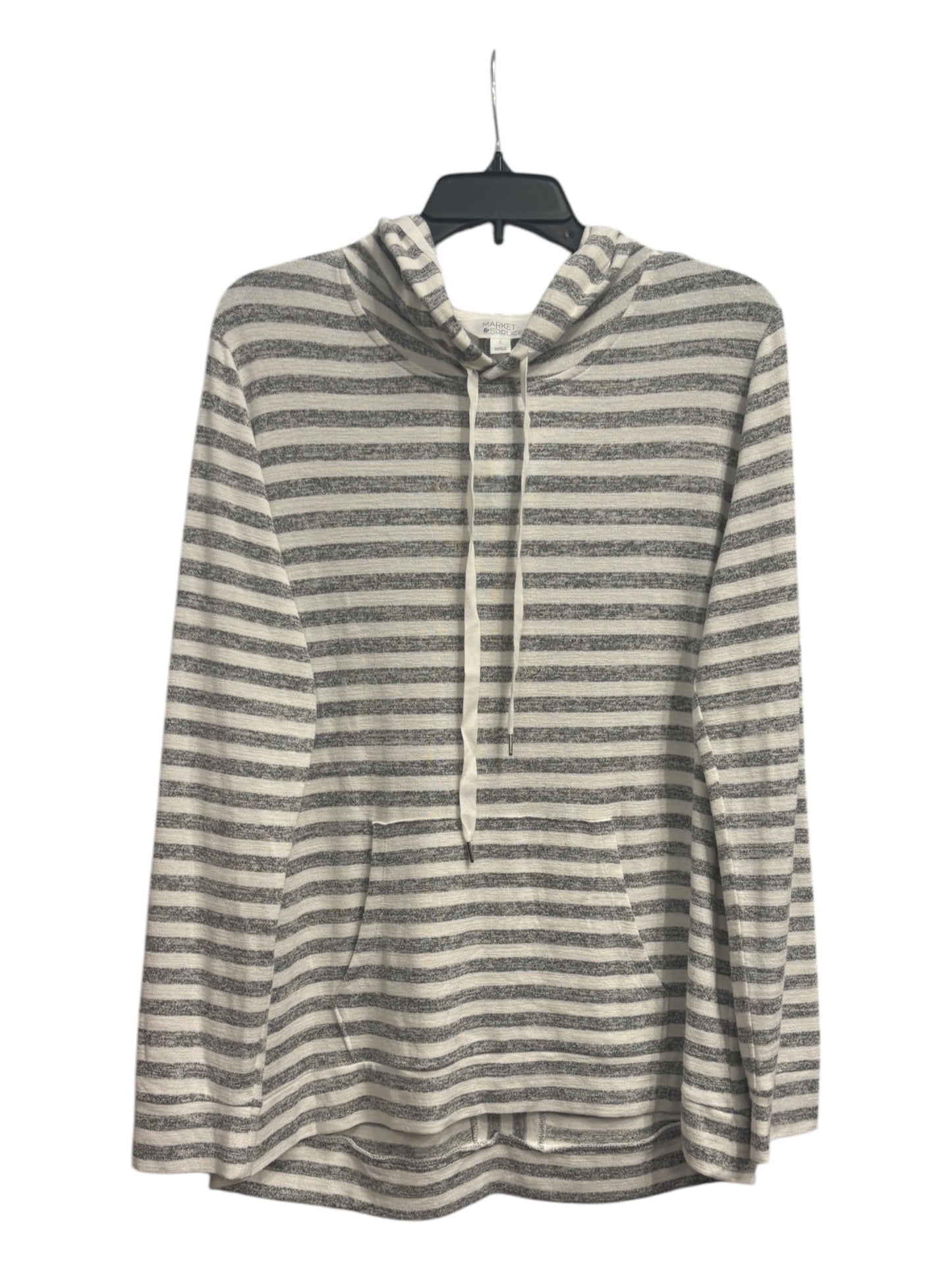 Top Long Sleeve By Market & Spruce In Striped Pattern, Size: L