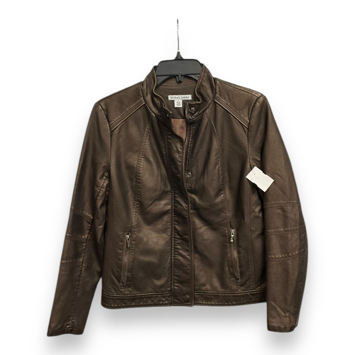 Jacket Moto Leather By Clothes Mentor  Size: S